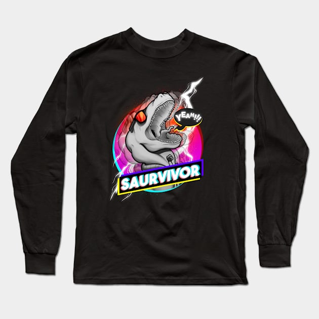 Saurvivor Long Sleeve T-Shirt by juanotron